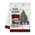 thumbnail image 2 of Wooowa Christmas Towels Set, Kitchen/Bathroom Hand Towels, Face Towels & Bath Towels for Holiday, 2 of 8