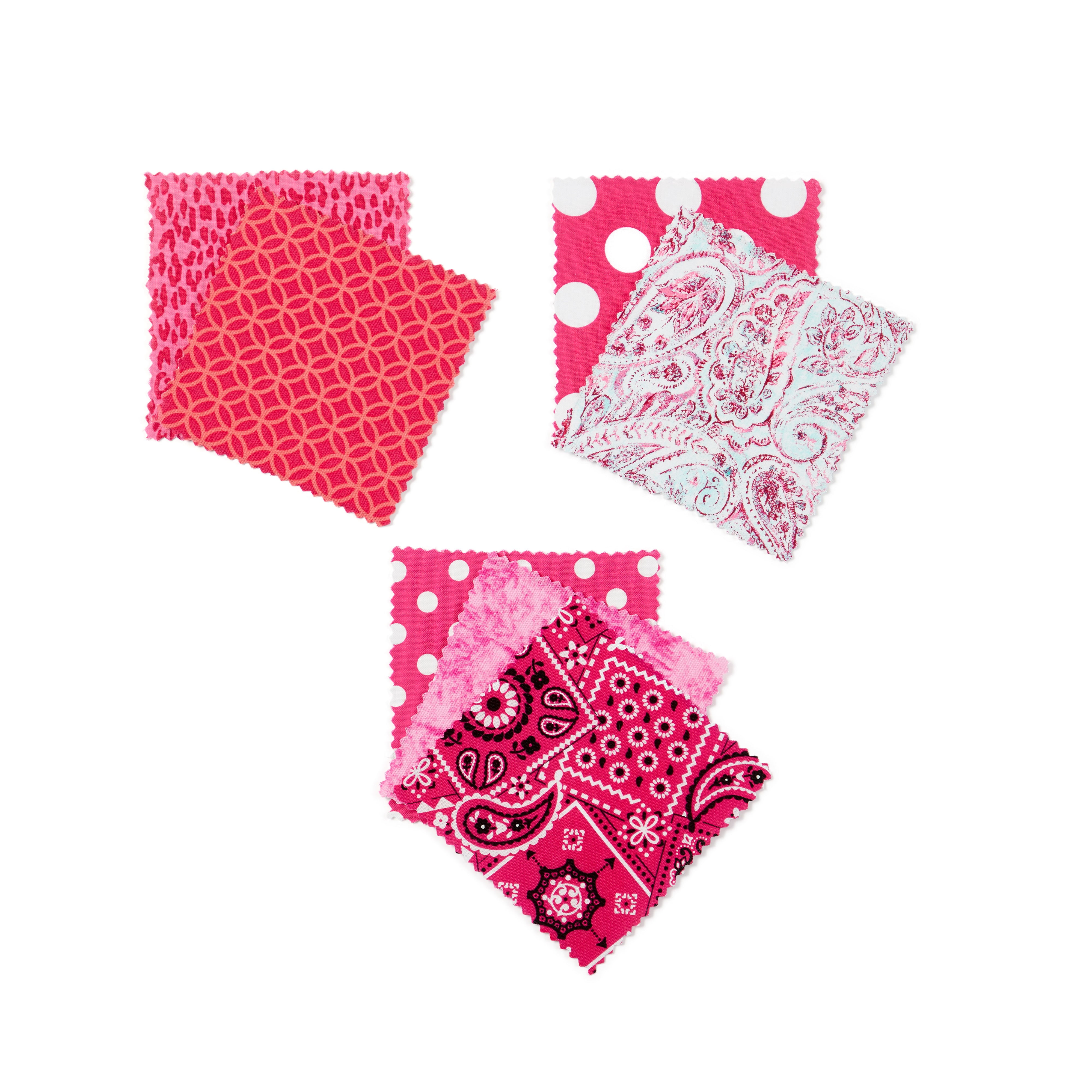 (2 pack) Waverly Inspirations 1 Yard Precut 100% Cotton Prints Fabric Paisley Swirl Magenta 44" Wide for Quilting & Sewing