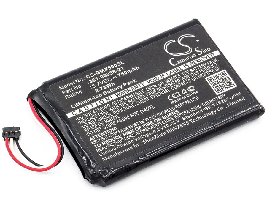 Replacement Battery For Garmin 3.7v 750mAh / 2.78Wh GPS, Navigator Battery