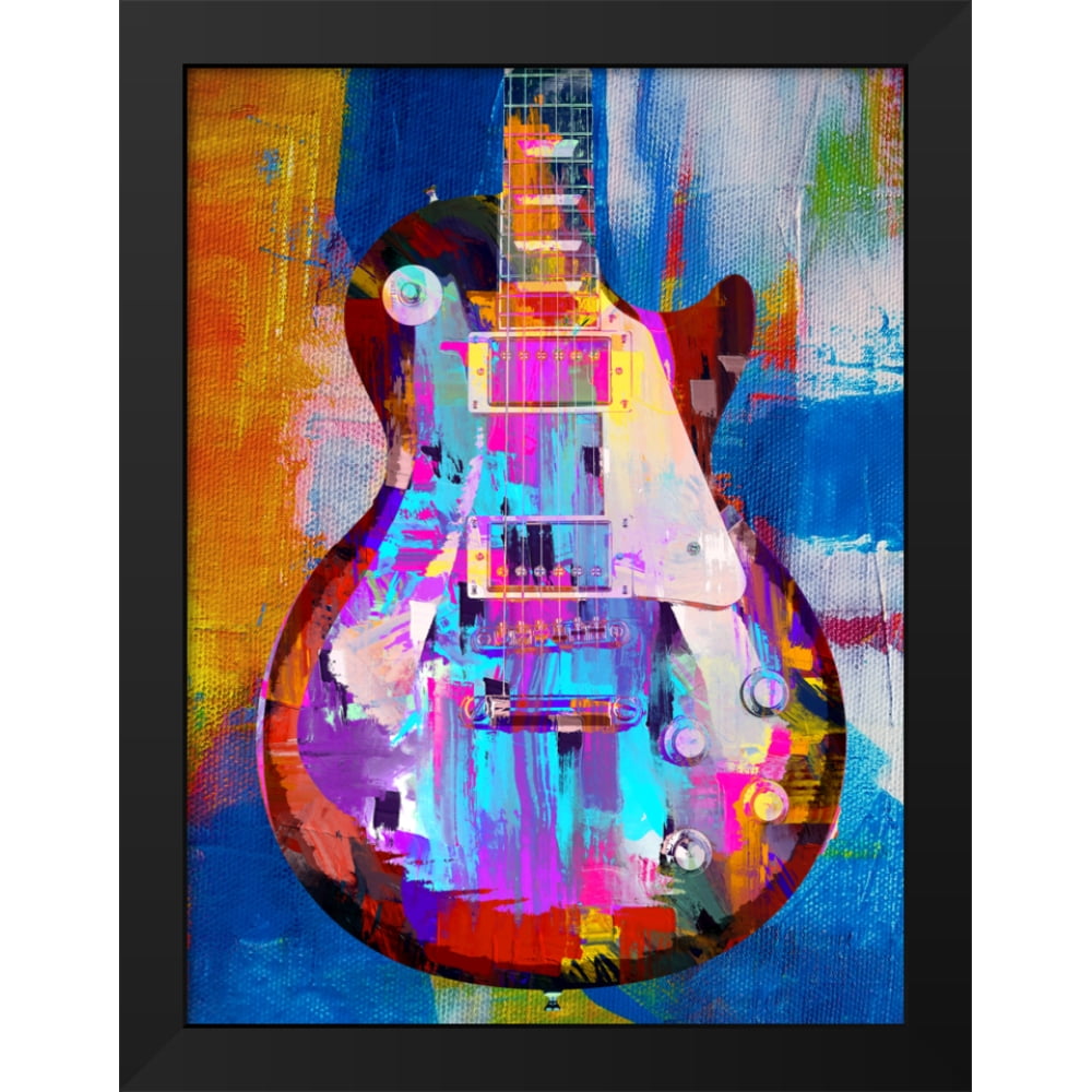 Stephen Chambers 15x18 Black Modern Wood Framed Wall Art Titled - Painted Les Paul Final