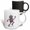 Multicolor, variant on 3drose, Funny Running Robot on White. Elegant Robotics Engineering Art Gift, 11oz Magic Transforming Mug