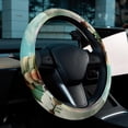 thumbnail image 6 of Hippocampus 14.5 Inch Printing PVC Leather Car Wheel Cover Steering Wheel Cover Auto Accessories, 6 of 6