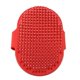thumbnail image 3 of Silicone Round Brush for Bathing, Grooming, Cleaning and Massaging Pets, Comb for Dogs and Cats, Red, 3 of 4