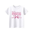 thumbnail image 5 of MKOSPLRT Cute Mama Shirts for Girl Short Sleeve Mother's Day T Shirts Crew Neck Funny Mama Letter Print Tees Loose Fit Tops 2-14 Years, 5 of 7