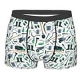 thumbnail image 4 of Goofa Modern Industry Printed Men's Boxer Briefs Underwear, Moisture-Wicking Underwear, Trunk,Soft and Breathable Cotton Underwear-, 4 of 9