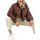 thumbnail image 2 of Txlixc Chaqueta corta y esponjosa para mujeres con cremallera de cuello largo Txlixc moda, 2 of 6