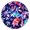 Outdoo, variant on Retro Paisley Round Table Cover Elastic Edge Waterproof Tablecloth, Abstract Floral Art, Easy to Clean & Durable for Everyday Use