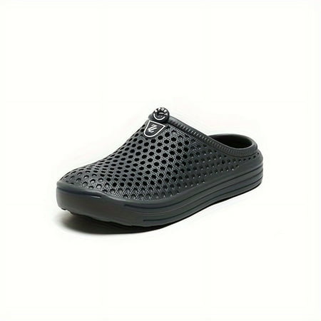 

Outdoor Garden Shoes， Men s Slides Slip-on Closed Toe Sandals Soft Sole Walking Shoes Beach Sandals-47