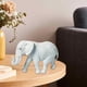 thumbnail image 3 of Estatua de elefante de mesa, figura de elefante, arte moderno, adorno coleccionable de elefante Blanco, 3 of 9