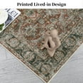 thumbnail image 5 of HOMERRY Washable Area Rug 9' x 12' Rug for Living Room Floral Pattern Carpet, Red, 5 of 6