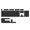 Black, variant on YongCo Stylish Korean Mechanical Keyboard Keycaps, 104 Keys with Translucent Pattern and OEM Height Sublimations Printing