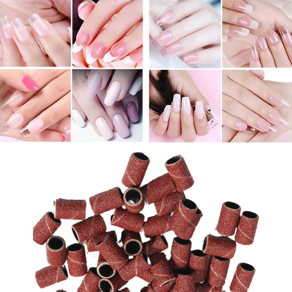 100pcs Sanding Band Drill File Machine Bits Ring For Nail Art