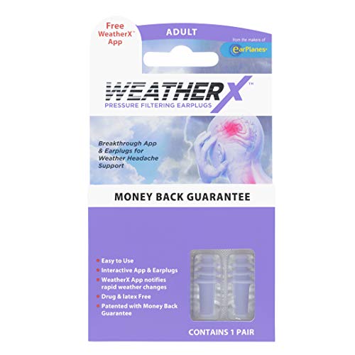 WeatherX Headache Prevention? Pressure Filtering Earplug for Shifts in