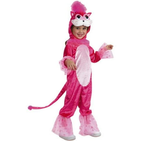 Toddler Pink Plush Cat Costume