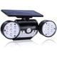 thumbnail image 1 of Lámpara solar de exterior, lámpara de pared solar para exteriores, con 30 focos LED de doble cabezal, impermeables, rotación de 360 grados, con sensor de movimiento para jardín., 1 of 5