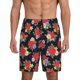 thumbnail image 1 of Balery Red Rose Flower Pantalones cortos de pijama de punto de algodón para hombre con cinturilla y bolsillos-Small, 1 of 6