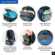 Titan by Arctic Zone 12 Can Zipperless Soft Cooler, 8 Quart, Ocean Blue