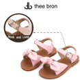 thumbnail image 4 of Girls Sandals Toddler Summer Dress Shoes Gladiator Beach Flat Sandals(AA388 Pink/12M), 4 of 6