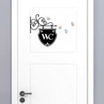 thumbnail image 4 of Home Office Insect WC Concrete Wall Sticker Mall Restaurant Removable Bathroom Wood Door Decal PVC Decoration Doorplate, 4 of 8