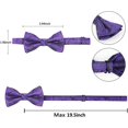 thumbnail image 4 of LAICAIW Nœud Papillon Garçon Pré-Noué à Longueur Ajustable Solide, 4 of 7