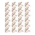 thumbnail image 1 of Card Clip Holder, Card Stand 24 Pcs Triangular Shape Exquisite Workmanship  For File Classification For Home For Office Rose Gold, 1 of 8