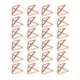 thumbnail image 1 of 24 piezas Soporte para tarjetas con clip triangular, simple, elegante, liviano, portátil, clips para tarjetas para la clasificación de archivos de oficina, oro rosa, 1 of 10
