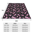 thumbnail image 5 of Junzan Breast Cancer Awareness (2) Print Flannel Fleece Blanket Throw Blanket For Bed,Sofa,Couch,Travel,Camping(80"X60"), 5 of 9