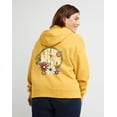 thumbnail image 3 of Hanes Originals Women's Fleece Hoodie, Stay Groovy (Plus Size) Bold Hytop Gold 3X, 3 of 6