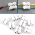 thumbnail image 1 of Quick Cable For Connecting Connection Terminals 100pcs 2p Ch-2 Quick Connector Cable Clamp Wiring Terminal Block Spring Connector Wire Push Type Wire, 1 of 1