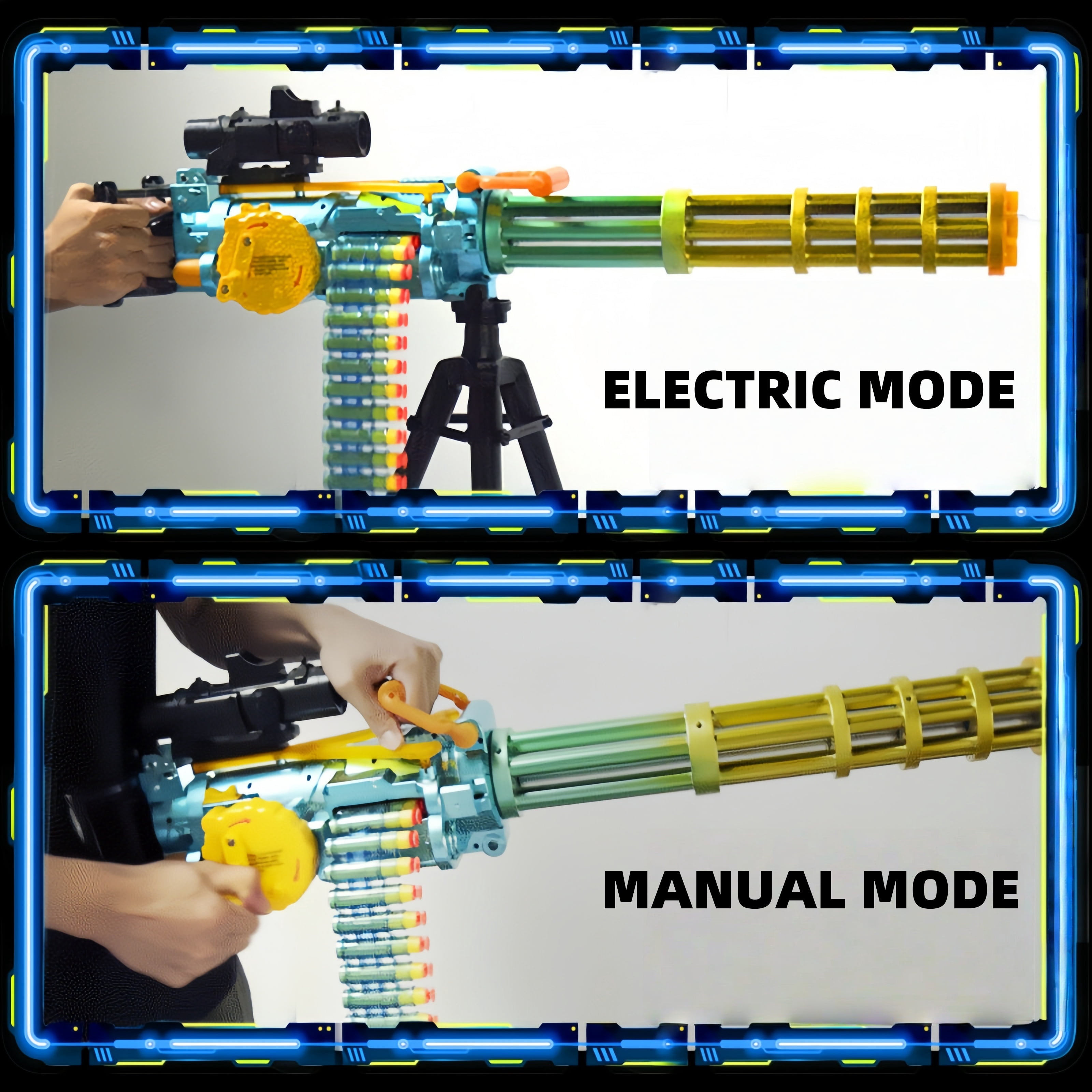 Foam Blaster Manual With 24 Chian Dart  Blaster Set with 40 Foam Darts Birthday Gift for  Age 14+  EVA Darts Foam Blaster for  Games Yard
