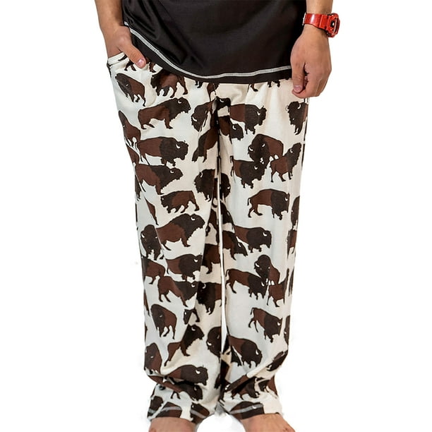 LazyOne Animal Pajama Pants for Men, Male Pajamas, Roam 