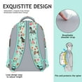 thumbnail image 5 of Retro Wild Horse Pattern School Backpack - Waterproof Lightweight Bookbag for Teens with Spinal Support, Adjustable Straps & Organized Storage, 5 of 5