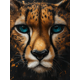 thumbnail image 1 of Qisvanset Framed Canvas Wall Art 12x16 Inch Cheetah Cat Boho Preppy Room Animal Wall Art, 1 of 5