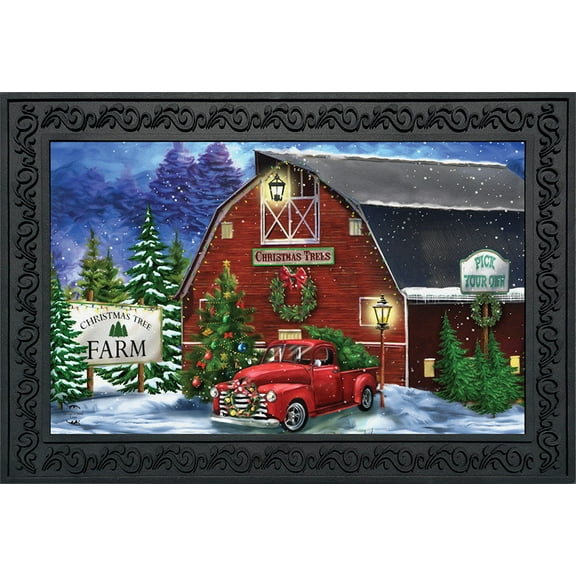 Briarwood Lane Christmas Tree Farm Pickup Doormat