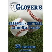 Glover's Scorebooks Baseball/Softball Line-Up Cards Large 5.5X8.5/ 4Part
