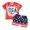 4th of July Outfit Boy Red, variant on Okbabeha 4th Of July Baby Boy Clothes Infant Toddler American Flag Outfit USA Tops Tshirt Summer Shorts Clothing Set