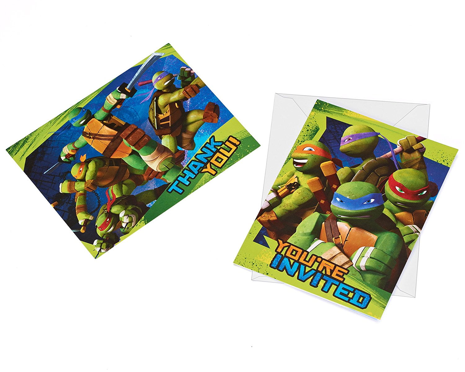 American Greetings Teenage Mutant Ninja Turtles Invite and Thank You Combo 8-Count 