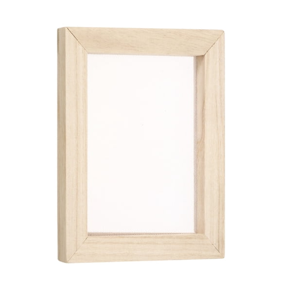 Uxcell 1pcs Silk Screen Printing Frame, 7.1x5.9 Inch Wood with 160 White Mesh, for Screen Printing DIY Project