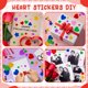 thumbnail image 5 of Stickers de espuma ZATAYE 300 piezas, corazones y estrellas brillantes multicolor, 5 of 8