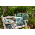 thumbnail image 3 of 18"x18" Square Simply Daisy Tiki Square Poly Indoor/Outdoor Pillow, Meadow Green Qty 1, 3 of 5