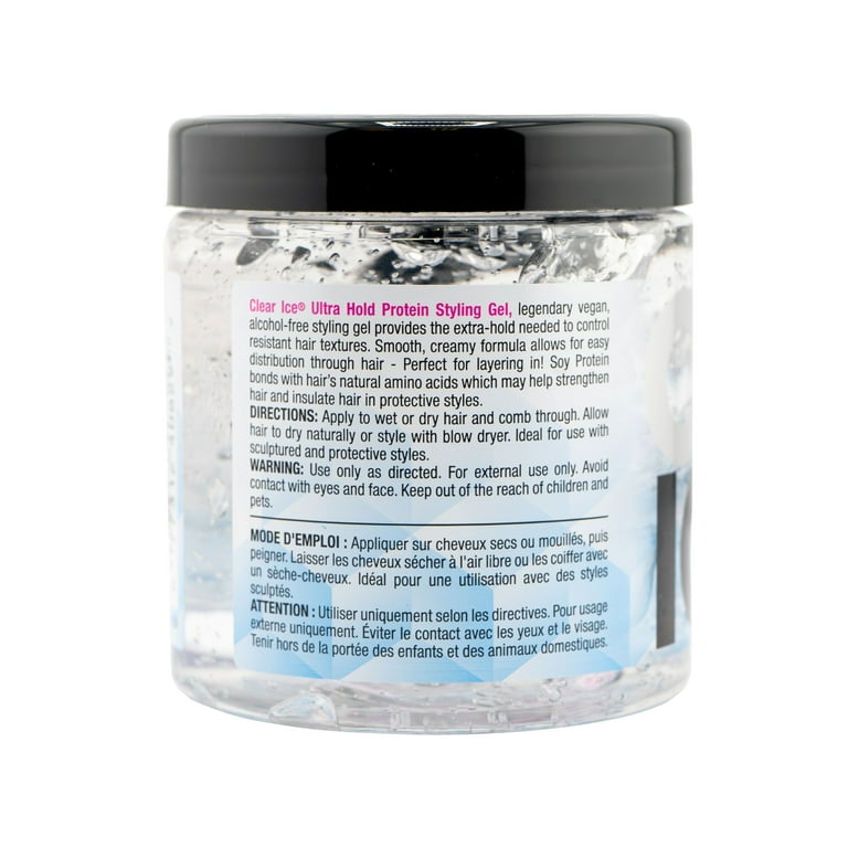 Ampro Clear Ice® Ultra Hold Protein Unisex Styling Gel for