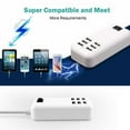 thumbnail image 2 of 6 Port 30W USB Wall Charger Multi-Port AC Power Adapter for USB-Powered Devices, 2 of 6