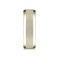 thumbnail image 6 of Benchmark� 10 Karat Gold 7mm Comfort-fit High Polish Round Edge Cross Hatch Center Design Wedding Band Ring, 6 of 9