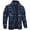 Navy, variant on ZCFZJW Men's Quilted Lined Flannel Jacket Fashion Soft Cotton Button Down Shirt Jacket Fall Winter Thick Warm Long Sleeve Plaid Shirt Shacket with Pockets Navy S