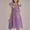 Purple, variant on Qingpeng Girls Cotton Solid Dresses Ruffle Sleeves Dresses for Girls Back to School Outfits for Girls