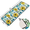 thumbnail image 2 of Dreamtimes Blooming Sunflowers Hallway Runner Rug 2'x6' Kitchen Rug with Rubber Backing Wild Blue Flowers Non Slip Entryway Rug Runner Washable Soft Area Rug for Hallway Bedroom Kitchen Decor, 2 of 6