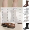 thumbnail image 3 of R-453 Black Ladies Fall Winter Short Boots Buckle Thick Bottom Thick Heel Solid Color Round Head Trendy Fashionable Casual Versatile Footwear, 3 of 9