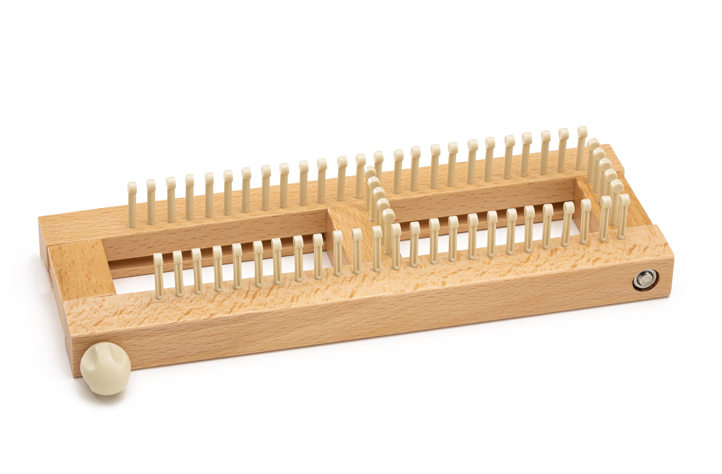 Authentic Knitting Board Sock Loom Original, Fine Gauge, Adjustable Wood Loom