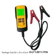 thumbnail image 4 of ABS Car Battery Tester Portable Digital Professional LCD Screen Button Control Analyzer Testing Tool Detector Accessories, 4 of 7