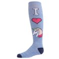 thumbnail image 2 of MeMoi  2 Pair Pack I Love Unicorns Knee High Socks - Girls - Female, 7-8, Assorted, 2 of 6